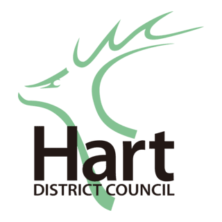 Leaflet distribution in Hart - Hart District Council logo