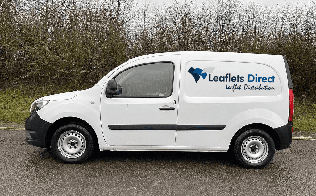 Leaflets Direct leaflet distribution van